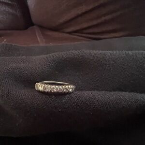 Diamond wedding anniversary band ring size five (5)